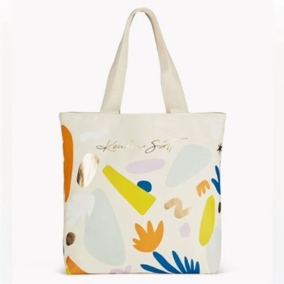 Kendra Scott Canvas Tote Bag in Terrazzo - Picture 2 of 5